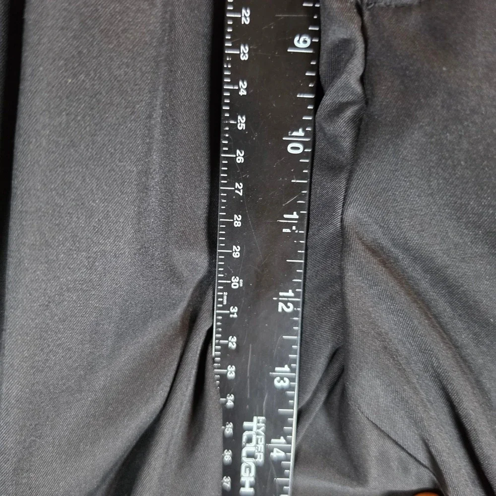Alan Flusser Golf Pants Mens 32x30 Black Pleated Cuffed No Iron NWT